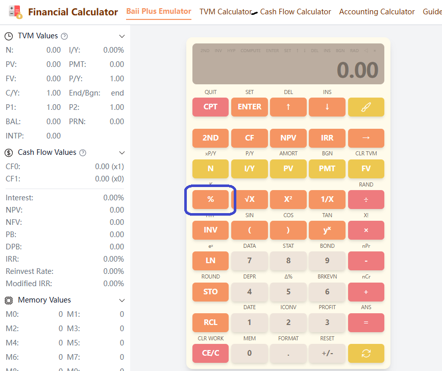 Calcul de pourcentage